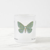 Geometra papilionaria – 大エメラルド蛾 フロストグラスマグカップ (中央)