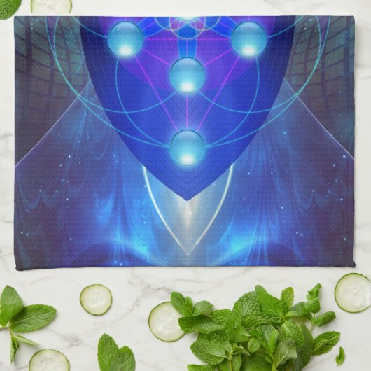 Geometree -生命の樹 キッチンタオル (折り畳み)