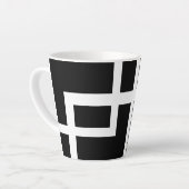 "Geometría" カフェラテマグ (左アングル)