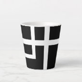 "Geometría" カフェラテマグ (正面)