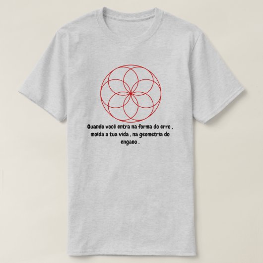 Geometria com frase tシャツ (デザイン正面)