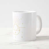 Geometría de Luz ✨ | Sacred Golden Geometry Design ジャンボコーヒーマグカップ (正面右)