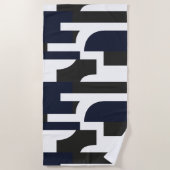 Geometría para sostenerse ビーチタオル (正面)