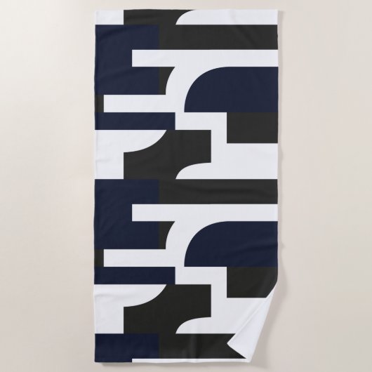 Geometría para sostenerse ビーチタオル (正面)