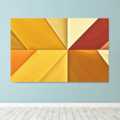 Geometría Solar: Abstracción en Tonos Cálidos キャンバスプリント (インサイチュ (ウッドフロア))