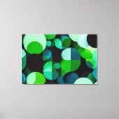 Geometría Verde Vibrante キャンバスプリント (正面)