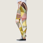 Geometric カラフル Triangles抽象芸術テクスチャ レギンス (左)