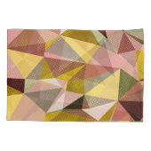 Geometric カラフル Triangles抽象芸術テクスチャ 枕カバー (裏面)