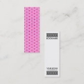 Geometric 280514 (03) -深いホットピンク スキニー名刺 (正面/裏面)