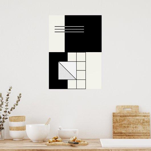Geometric Abstract  ポスター (キッチン)