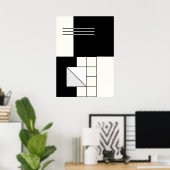 Geometric Abstract  ポスター (ホームオフィス)
