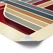 Geometric Abstract Art Celebrating Women ポスター (コーナー)