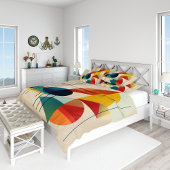 Geometric Abstract Art in Bauhaus Style 枕カバー