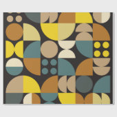 Geometric abstract artwork poster with colorful si ラッピングペーパー (フラット)