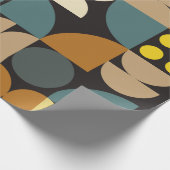 Geometric abstract artwork poster with colorful si ラッピングペーパー (角)