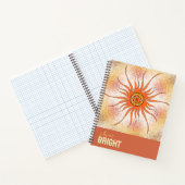 Geometric abstract contemporary colourful spiral ノートブック (内部)