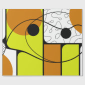 Geometric Abstract Design with Bold Shapes ラッピングペーパー (フラット)