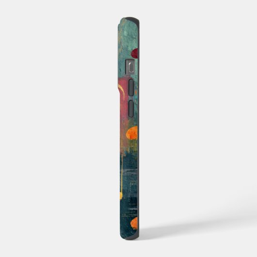 Geometric Abstract Music Themed Art iPhoneケース (左側面)