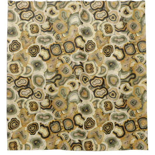 Geometric Abstract Shapes シャワーカーテン (正面)