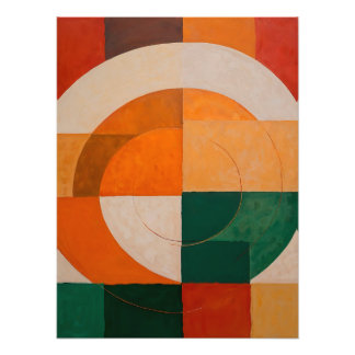 Geometric Abstract with Arcs フォトプリント