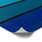 Geometric Abstract with Bold Stripes and Shapes ポスター (角)