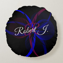 Geometric Abstraction Round Pillow ラウンドクッション