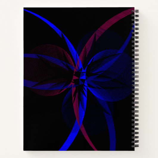 Geometric Abstraction Spiral Notebook ノートブック (裏面)