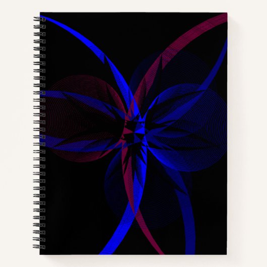 Geometric Abstraction Spiral Notebook ノートブック (正面)