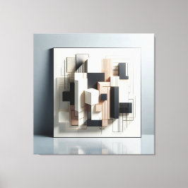 Geometric Architectural Layers キャンバスプリント