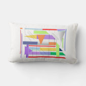 "Geometric Artプリントプレミアム24" x 36"ウォールアート ランバークッション (裏面)