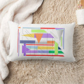 "Geometric Artプリントプレミアム24" x 36"ウォールアート ランバークッション (ブランケット)