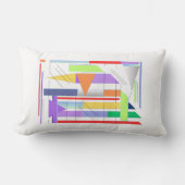 "Geometric Artプリントプレミアム24" x 36"ウォールアート ランバークッション (正面)