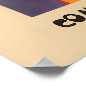 Geometric Art Poster Colorful Abstract Exhibition ポスター (角)