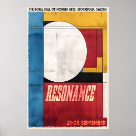 Geometric Art Print Stockholm Exhibition Poster ポスター