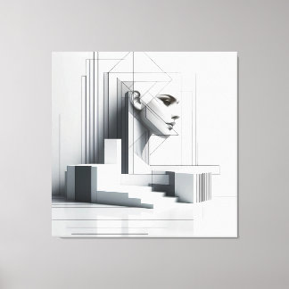 Geometric Ascending Profil キャンバスプリント