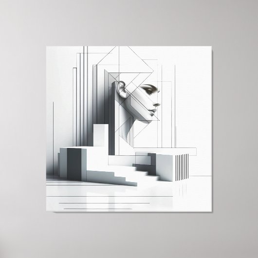 Geometric Ascending Profil キャンバスプリント (正面)