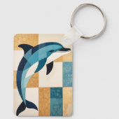 Geometric Azure Leap キーホルダー (裏面)