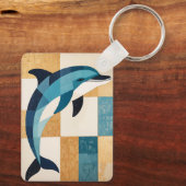 Geometric Azure Leap キーホルダー (裏面)