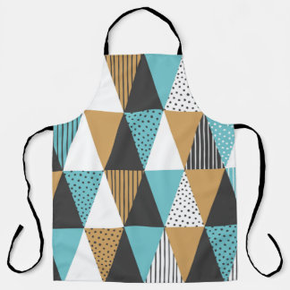 Geometric background. Abstract vintage illustratio エプロン