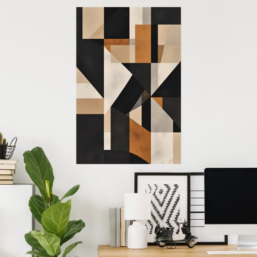 Geometric Balance ポスター (ホームオフィス)