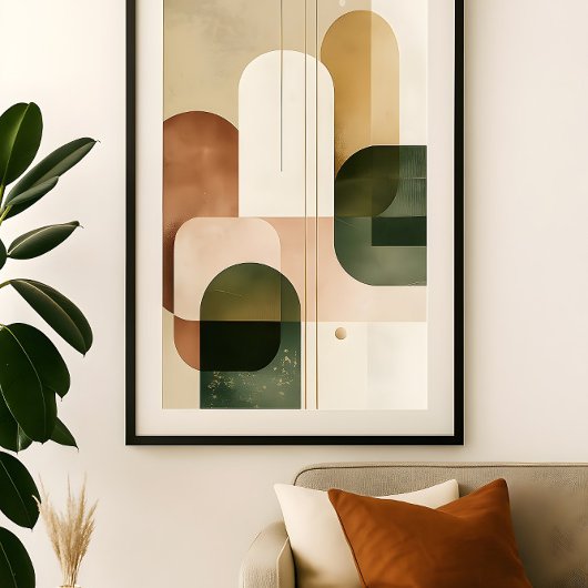 Geometric Balance - Modern Abstract Wall Art  ポスター