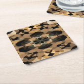 Geometric barware coasters スクエアペーパーコースター (アングル)