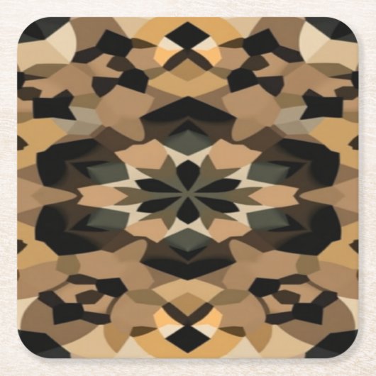 Geometric barware coasters スクエアペーパーコースター (正面)