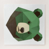 Geometric Bear Head Low Poly ジグソーパズル (横)