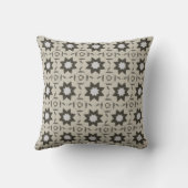 Geometric Black and White Throw pillow クッション (裏面)