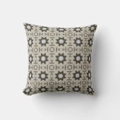 Geometric Black and White Throw pillow クッション (正面)
