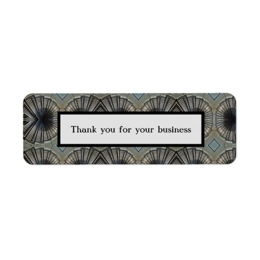 Geometric Black Grayをご利用いただき、ありがとうございます ラベル (正面)