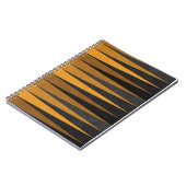 Geometric Black Yellow ノートブック (左側)