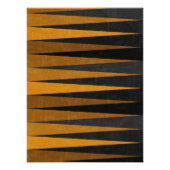 Geometric Black Yellow ポスター (正面)
