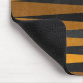 Geometric Black Yellow マウスパッド (コーナー)